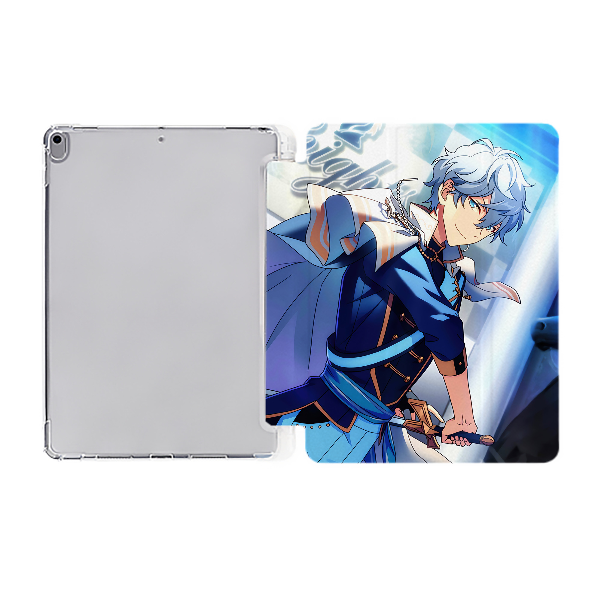 （画像用） あんさんぶるスターズ! Ensemble Stars IPad ケース ペン収納付き 三つ折りスタンド PUレザー×シリコン 対応機種9.5/10.5/10.9インチ